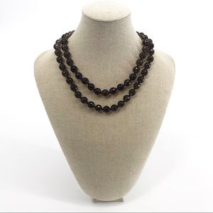 Brown Glass Bead Necklace